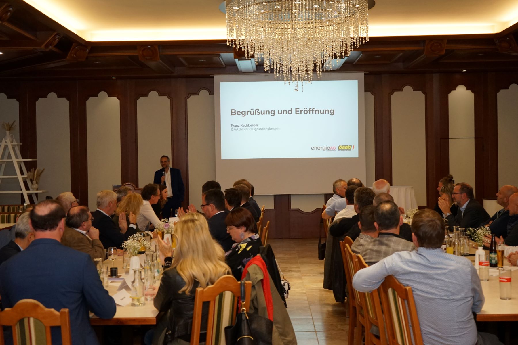 Begrüßung durch Betriebsgruppenobmann Franz Rechberger.
